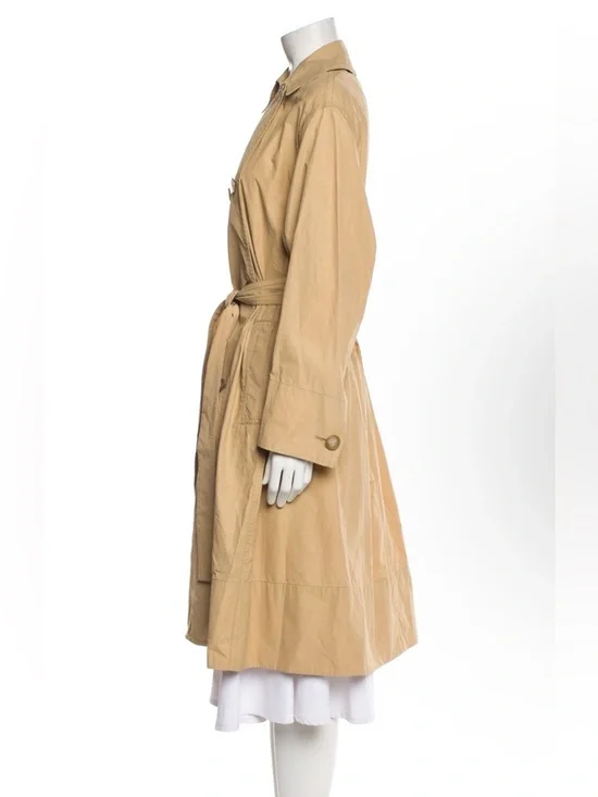 Vince Beige Trench Coat with Waist Tie - Picture 2 of 7